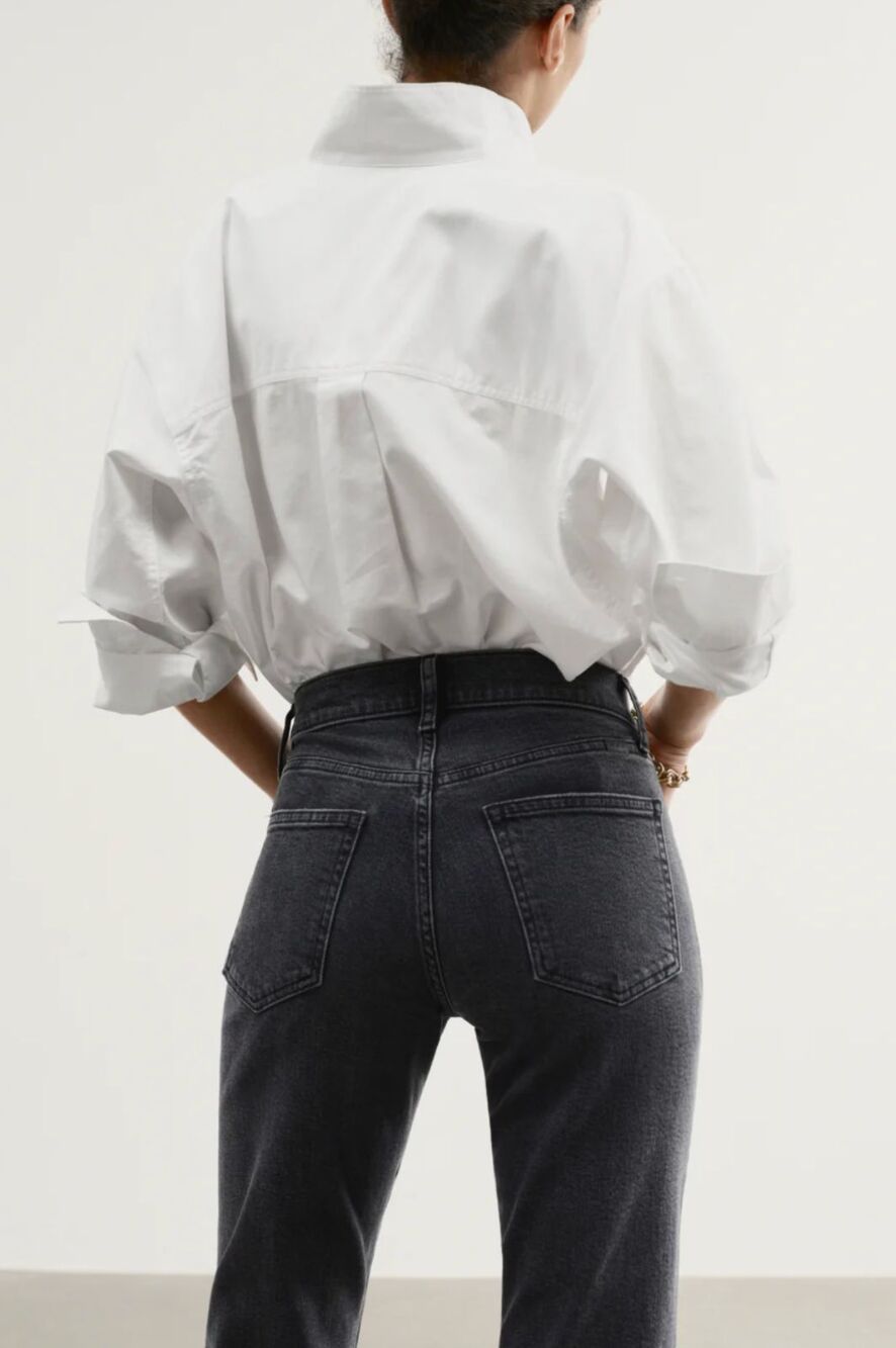 AYR The Tate Button Down Shirt Women’s Size Medium Oxford White - Picture 5 of 5